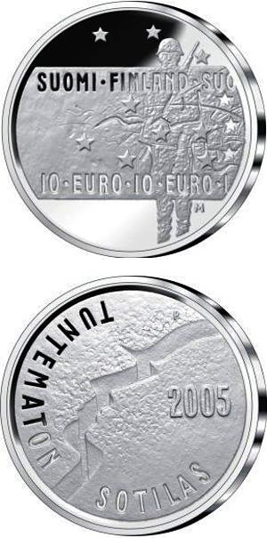 De onbekende soldaat 10 euro Finland 2005 Proof